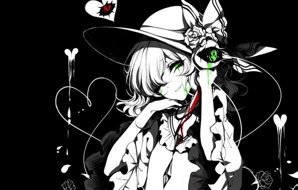 Eyes, girl, Touhou, Touhou, Touhou, anime game