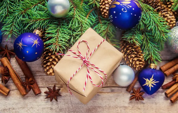 Holiday, toy, new year, cinnamon, bumps, fir-tree branches
