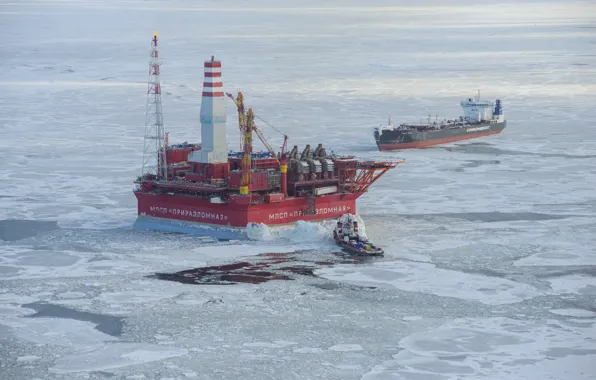 Sea, Tanker, Platform