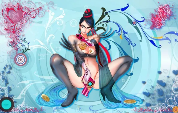 Girl, guns, Sexy, bayonetta