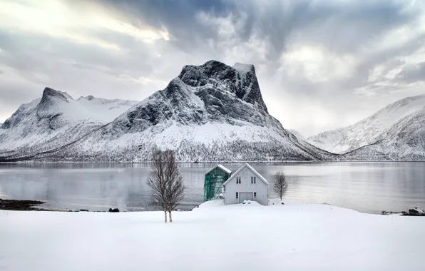 Norway, Senja, Boat House