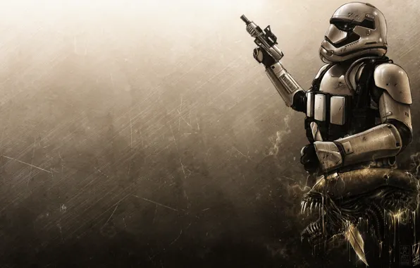 Figure, Star Wars, Background, Art, Art, Star Wars, Alien, Trophy