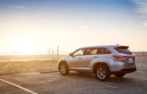 Landscape, coast, Toyota, crossover, suv, Highlander, highlander