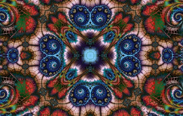 Bright, pattern, fractal