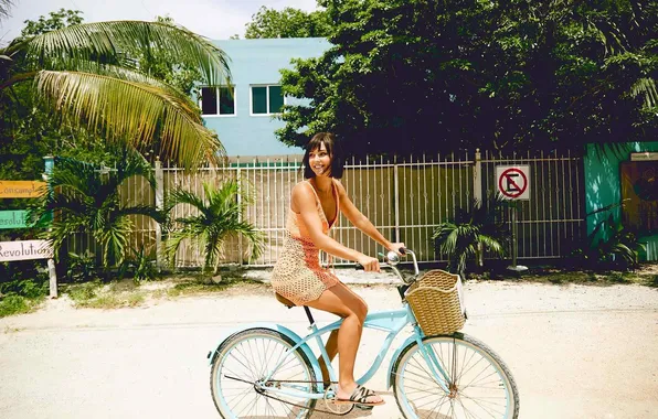 Girl, sexy, bike, beautiful, model, Rachel Cook