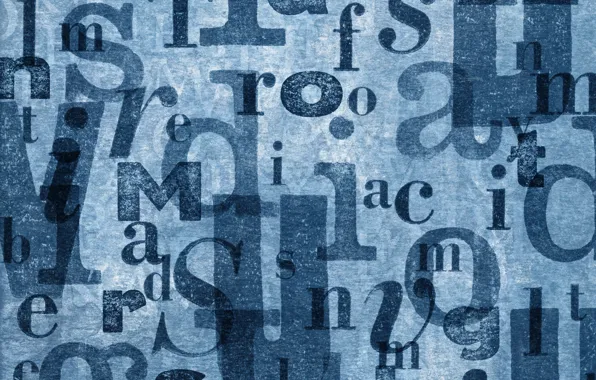 Paper, letters, texture, the English alphabet