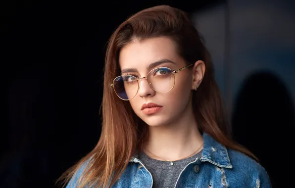 Picture look, model, portrait, makeup, glasses, hairstyle, brown hair, beauty