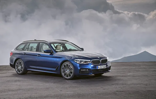 Clouds, overcast, BMW, Playground, universal, xDrive, Touring, 530d
