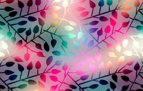 Picture leaves, background, colorful, abstract, background, leaves, shining