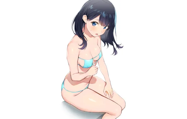 Picture girl, sexy, cleavage, long hair, boobs, anime, beautiful, pretty