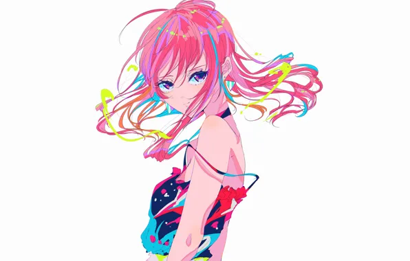Girl, hair, pink