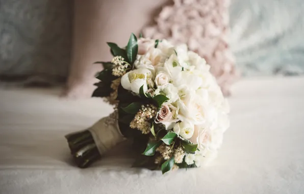 Flowers, roses, bouquet, wedding