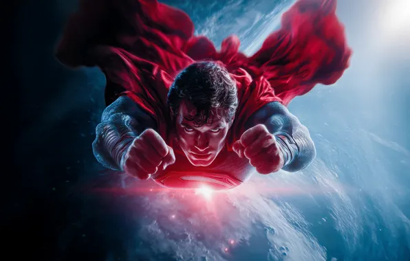 Picture space, planet, art, costume, Superman, superhero, comic, Superman