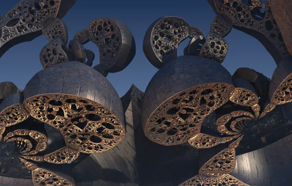 The sky, background, something, form, 3D graphics
