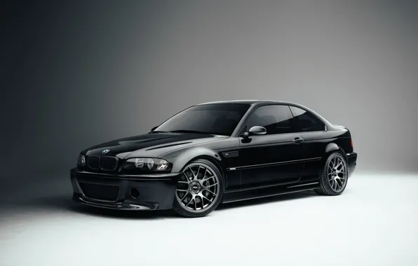 Picture BMW, Black, E46, Sight