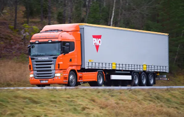 Road, Speed, Truck, Truck, Scania, Tractor, Scania, Trailer
