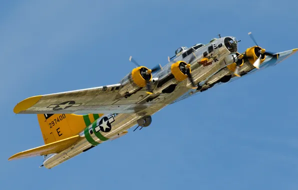 Bomber, B-17, four-engine, heavy, Flying Fortress, The "flying fortress"