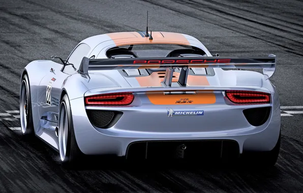 Picture Concept, Porsche, supercar, spoiler, Porsche, 918, RSR, back