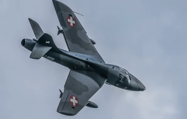 Picture flight, fighter, cabin, bomber, Hawker Hunter