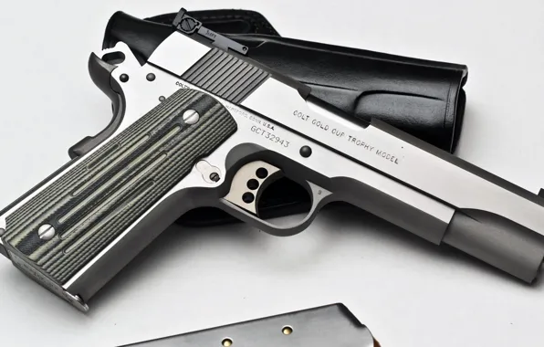 Gun, gold, model, cup, colt, trophy