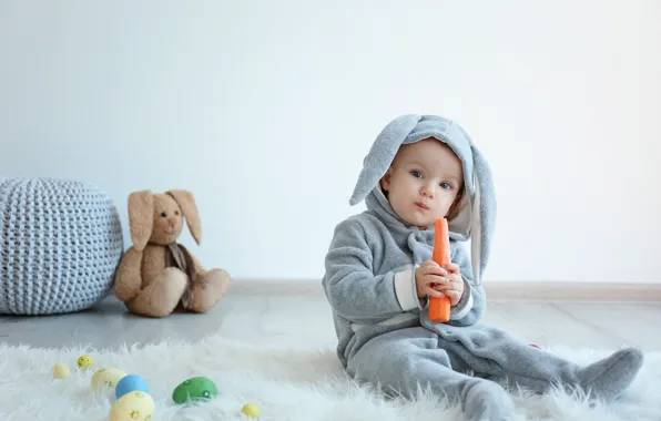 Toy, child, carrot, small, baby, costume