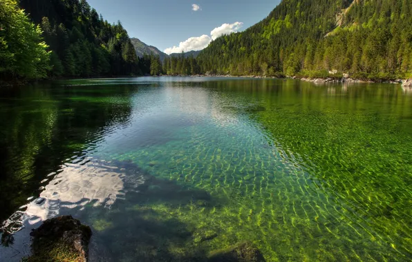 Picture lake, Austria, Republic Of Austria, Republika Avstrija, The Republic Of Austria, Republika Austrija, Gosau Valley