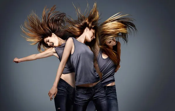 Mood, hair, jeans