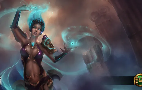 Chest, girl, MAG, Heroes of Newerth, HoN, Moira