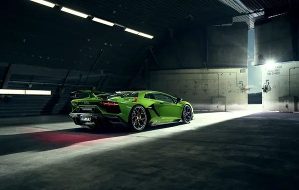Lamborghini, supercar, rear view, Aventador, Novitec, SVJ, 2019, Aventador SVJ