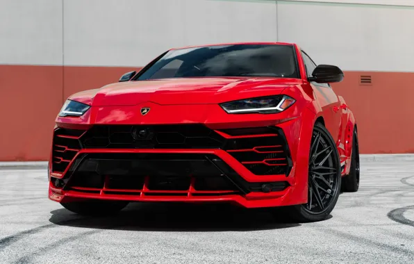 Picture Lamborghini, SUV, RED, Urus, Face, VAG