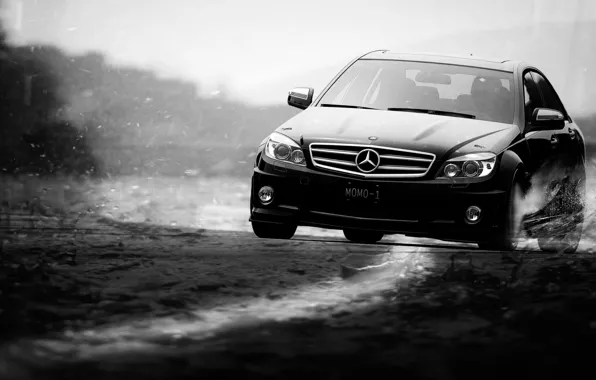 Speed, blur, Mercedes