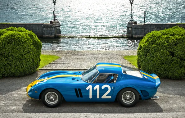 Ferrari, blue, gto, 250, Ferrari 250 GTO