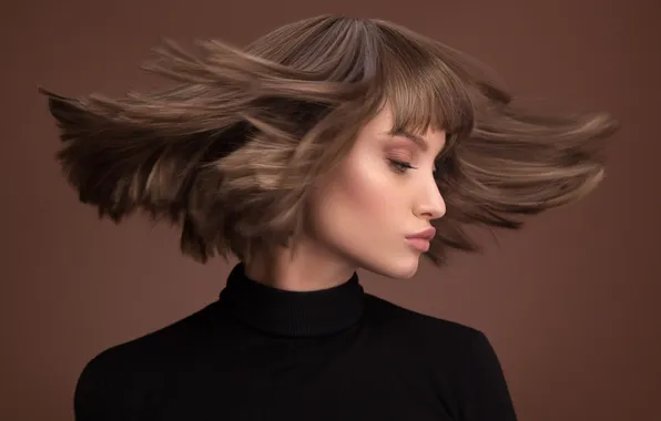 Picture girl, cute, hairstyle, model