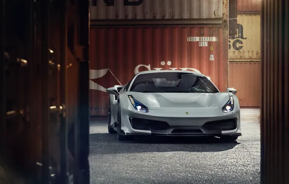 Picture machine, Ferrari, sports car, containers, Novitec, 488, Pista