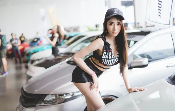 Picture face, pose, style, figure, cap, Asian, beauty