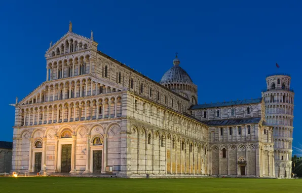 Tower, Italy, Cathedral, Pisa