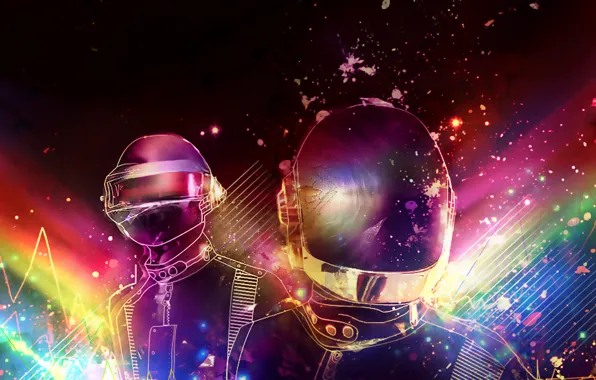 Picture style, retro, music, Daft Punk, electronic