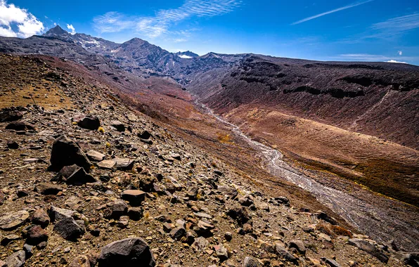 Nature, Mountains, New Zealand, Stones, River, Wahianoa