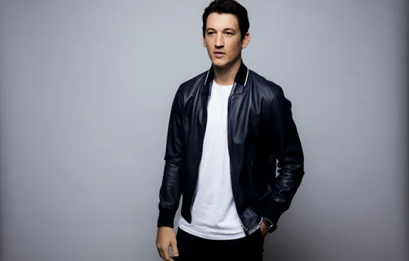 Background, jacket, t-shirt, actor, photoshoot, Miles Teller, Miles Teller, LA Times