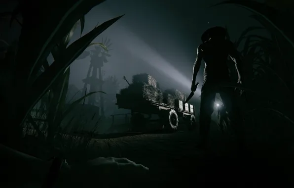 Night, fear, evil, knife, survival horror, Outlast, terror, Outlast II