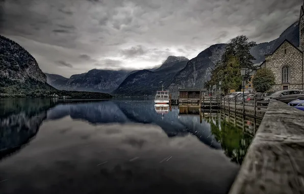 Lake, Austria, longexposure, hall city