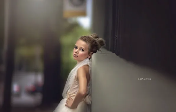 Look, background, girl