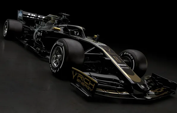 Black, speed, the car, black, speed, 2019, haas, vf 19