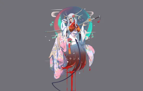 Girl, Minimalism, Snake, Style, Girl, Dress, Balance, The demon