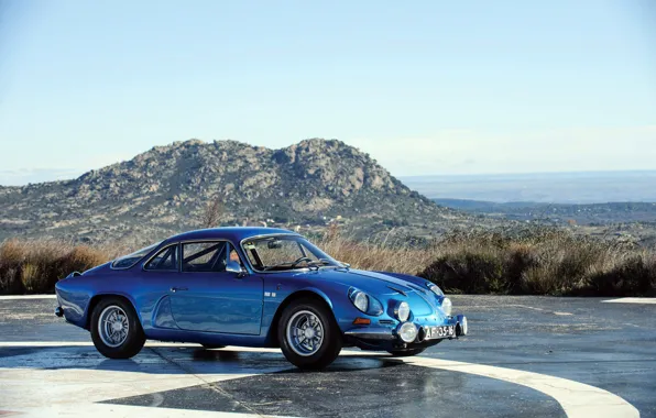 Renault, blue, 1973, Alpine, Renault Alpine A110 1600S