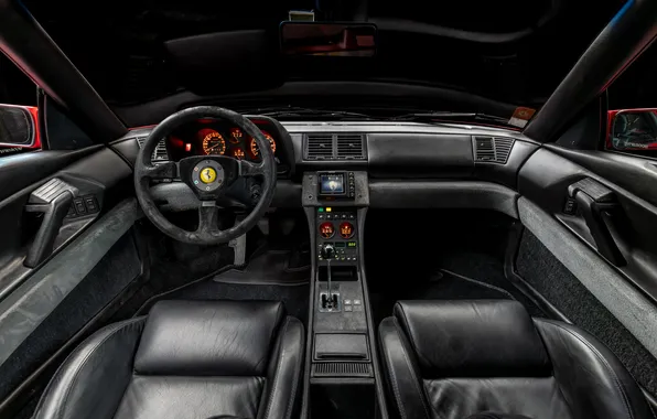 Interior, Ferrari, supercar, supercar, 1992, the only instance, the only instance, Zagato Processing