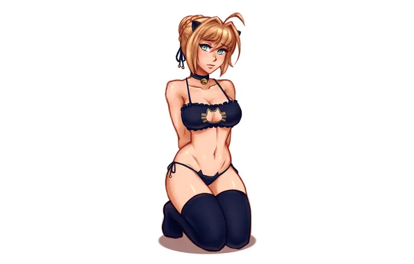 Girl, sexy, lingerie, pantsu, bra, Fate Stay Night, cleavage, panties