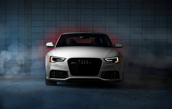 Audi, white, RS5, front