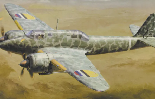 Picture war, painting, aviation, ww2, japanese heavy fighter, Kawasaki Ki 45 Kai Hei tor rom (Nick) …