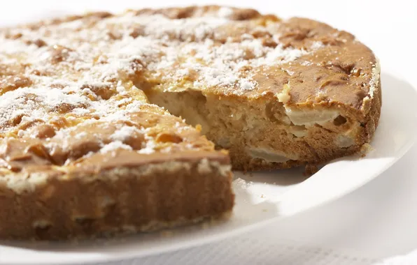 Picture pie, cakes, sweet, delicious, powdered sugar, Charlotte